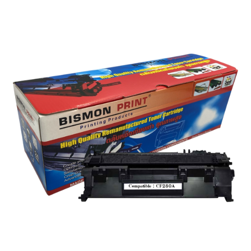 ตลับหมึกเทียบเท่า Toner Cartridge Compatible HP CF280A, HP 80A Remanufactured
